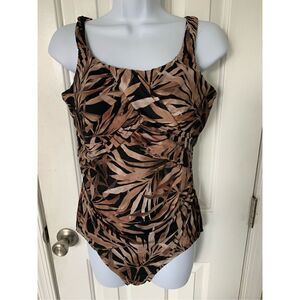 Lands end size 14 D one piece bikini